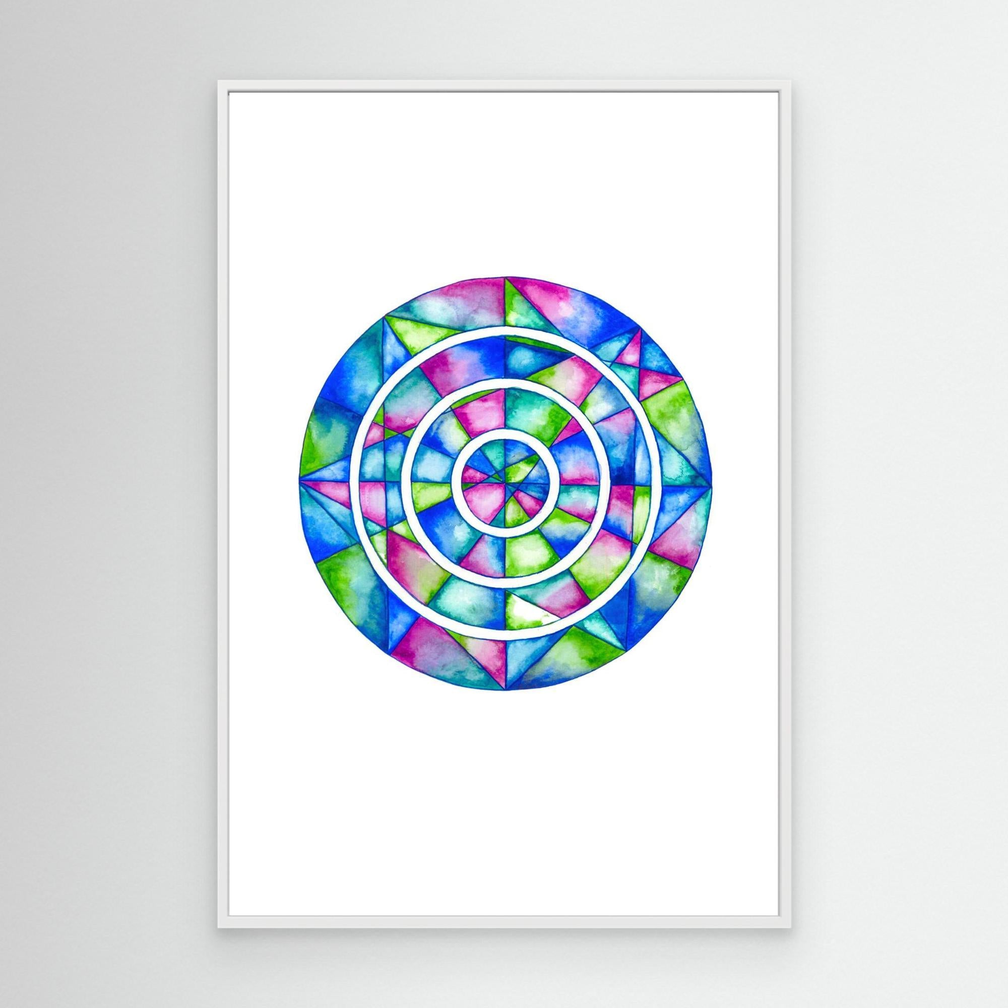 Blue Mirror Mandala