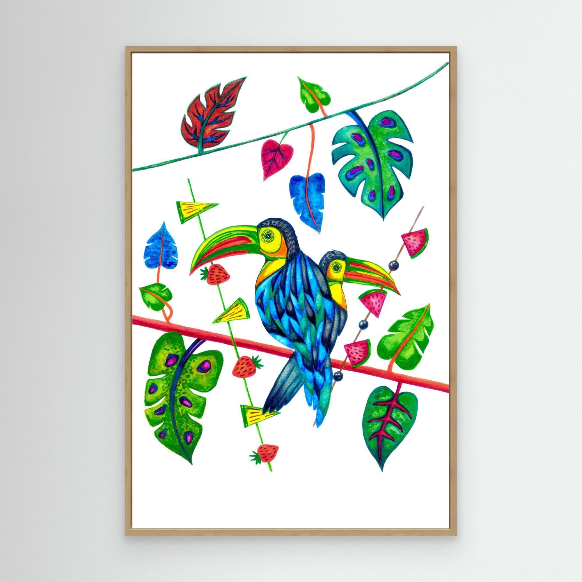 Two Toucans in Spring