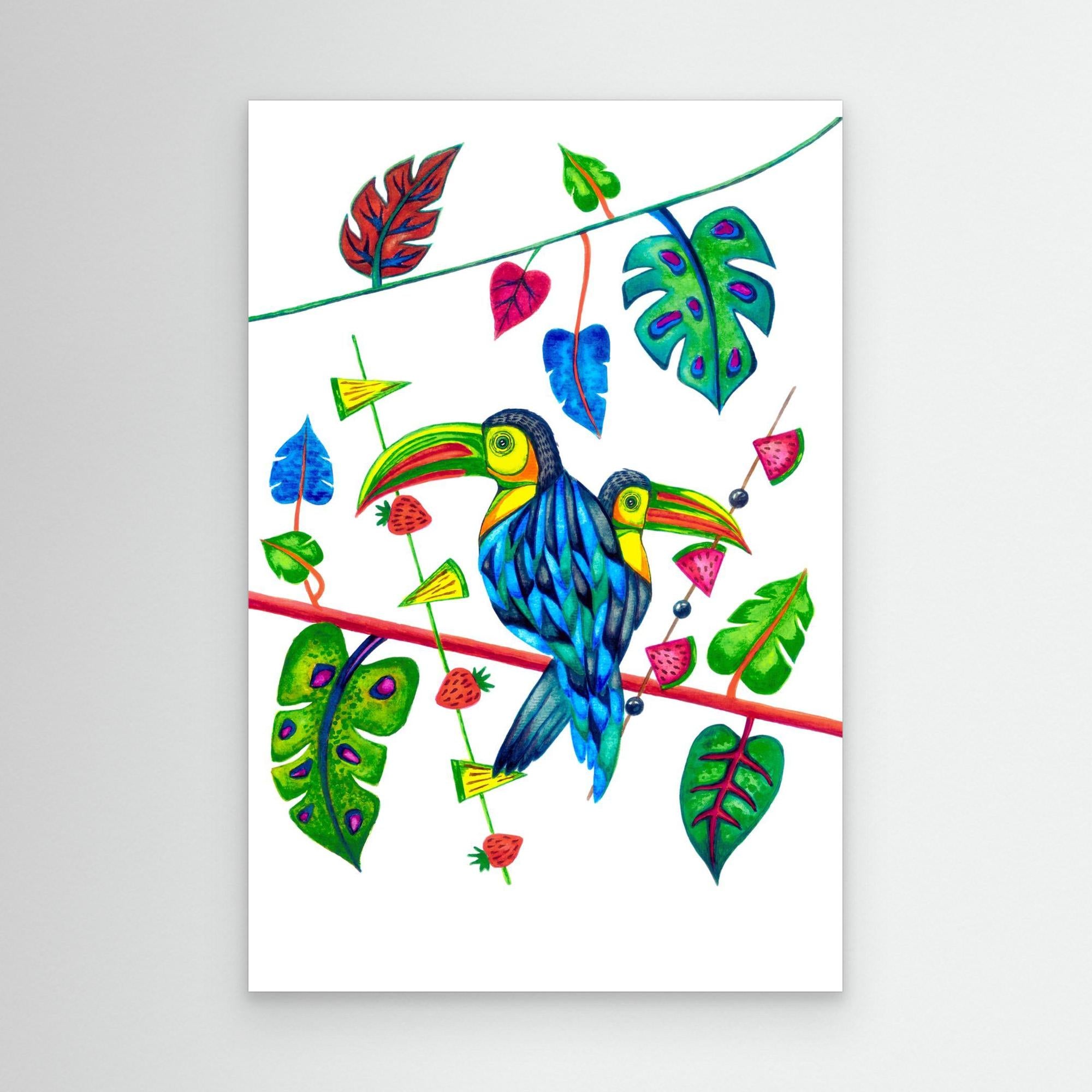 Two Toucans in Spring