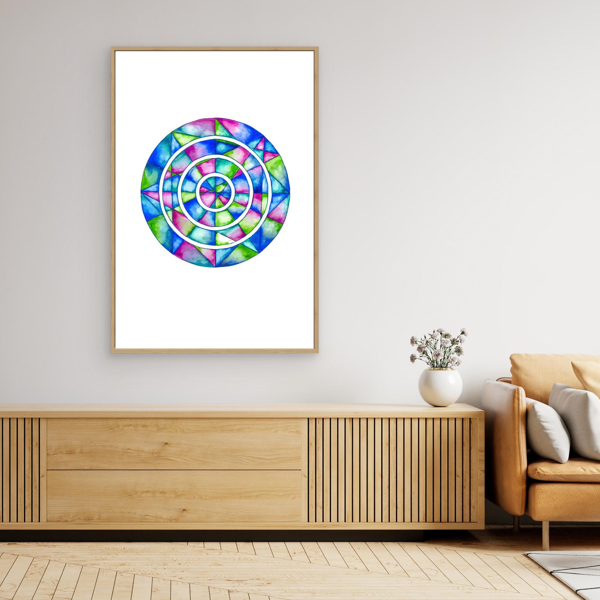 Blue Mirror Mandala