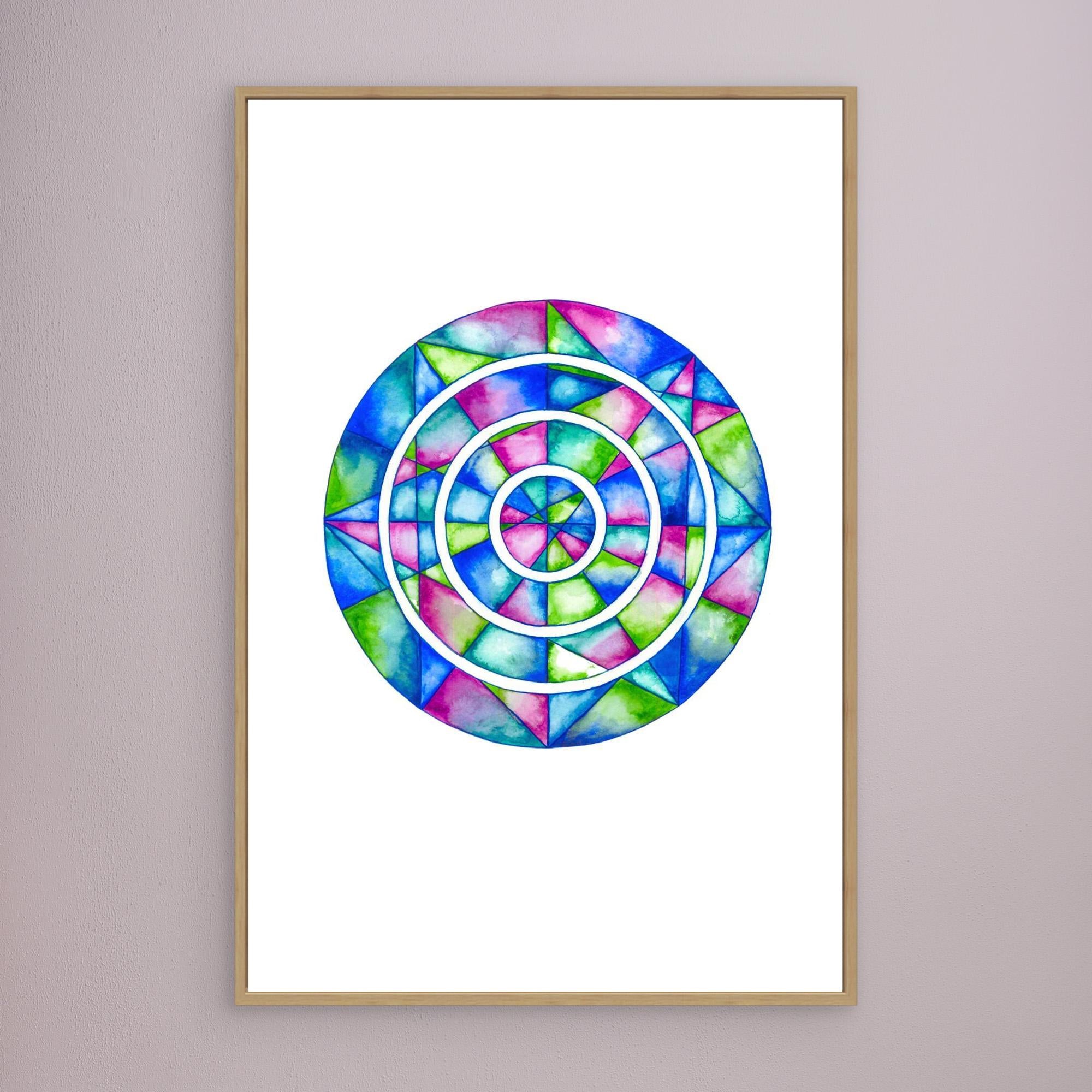 Blue Mirror Mandala