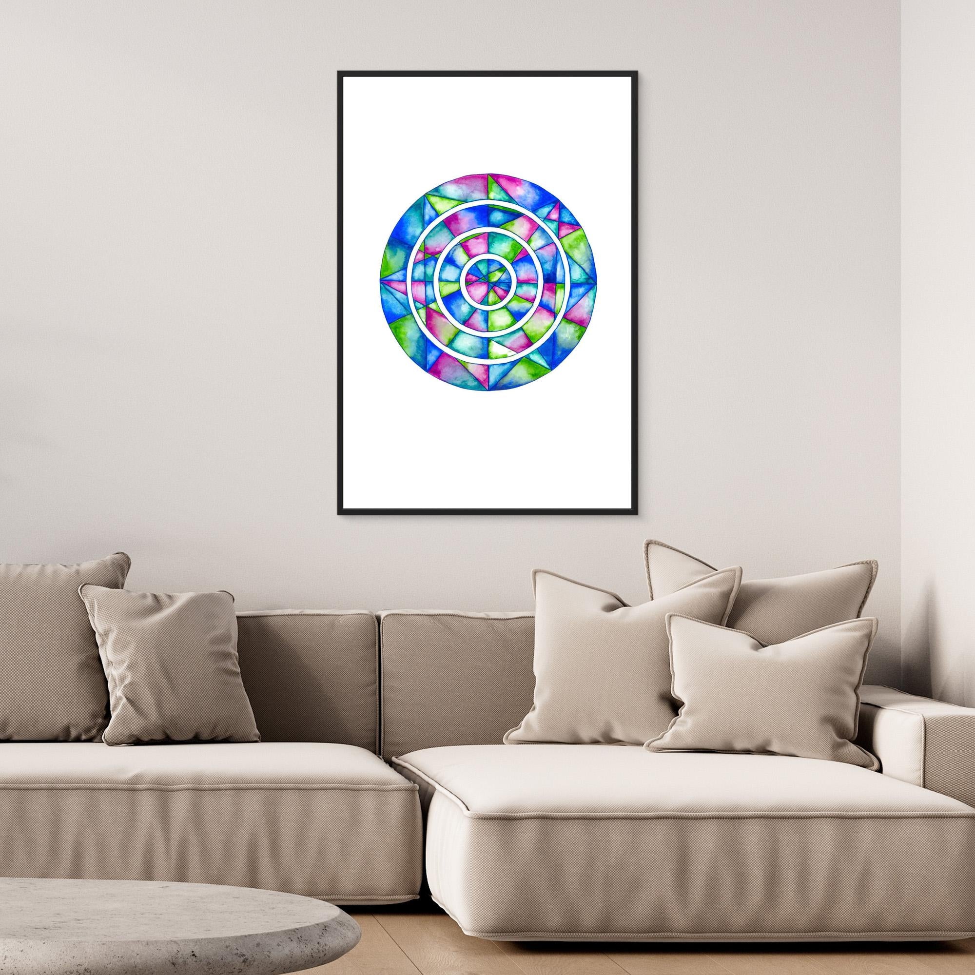 Blue Mirror Mandala