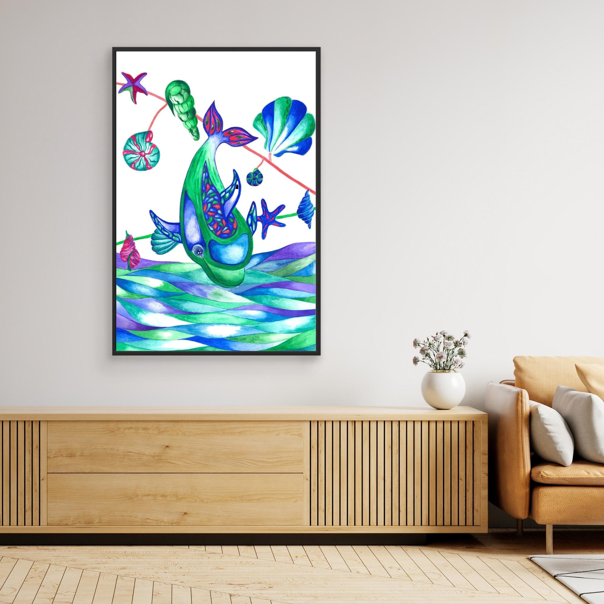 Muse and the Sea. Dolphin