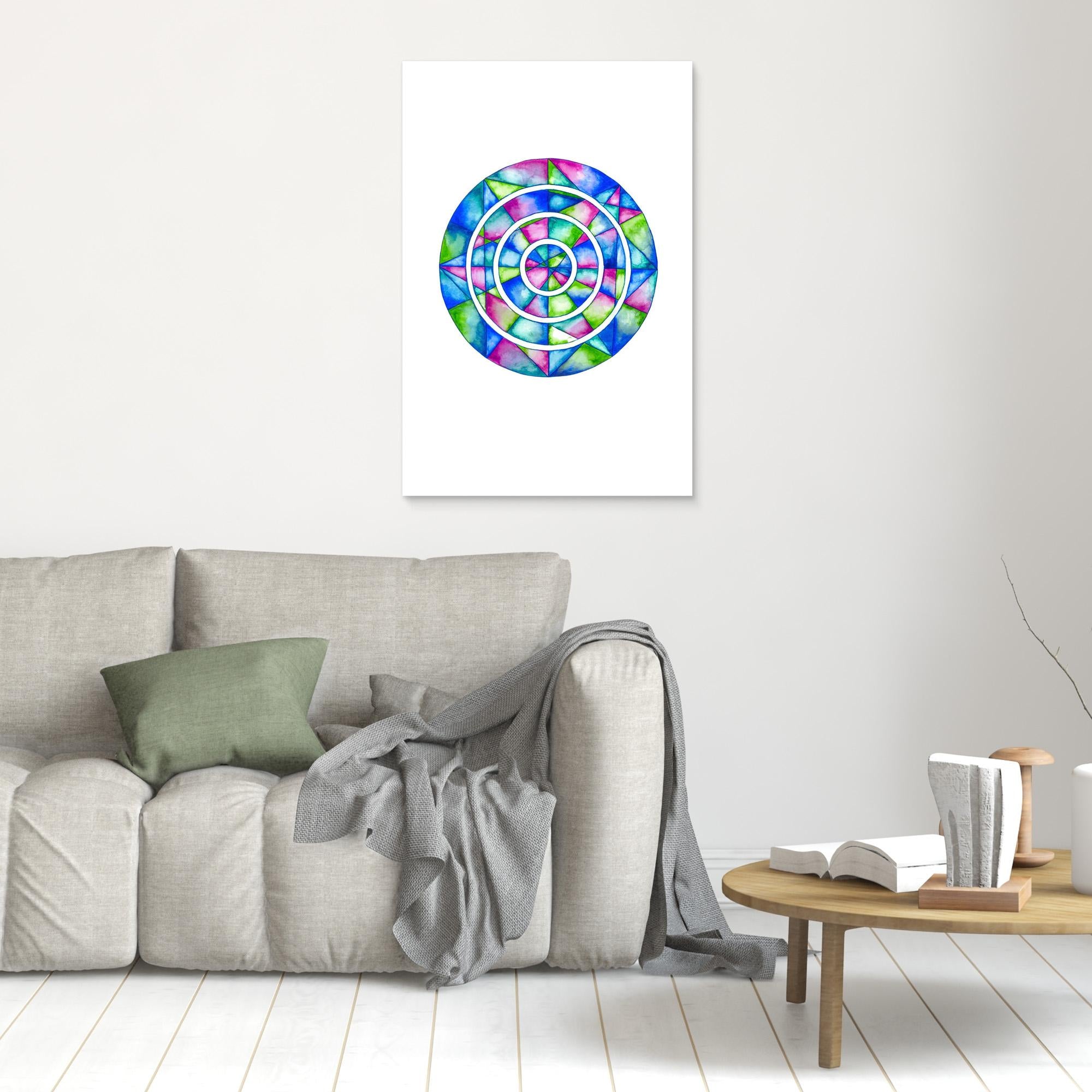 Blue Mirror Mandala