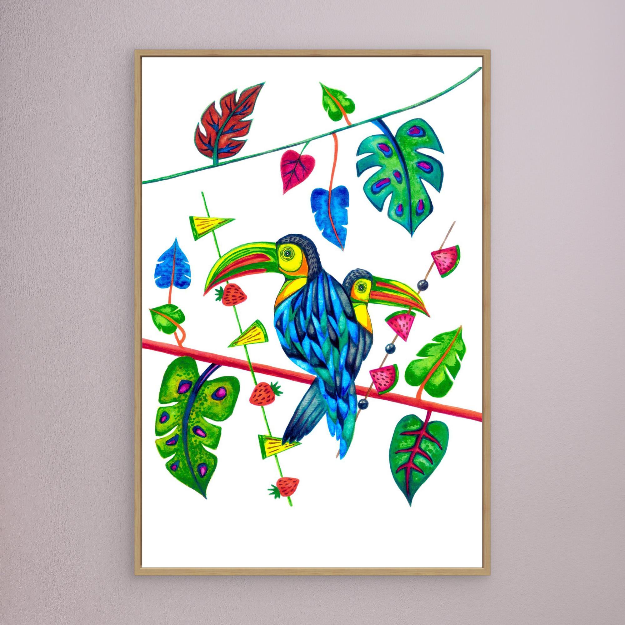 Two Toucans in Spring