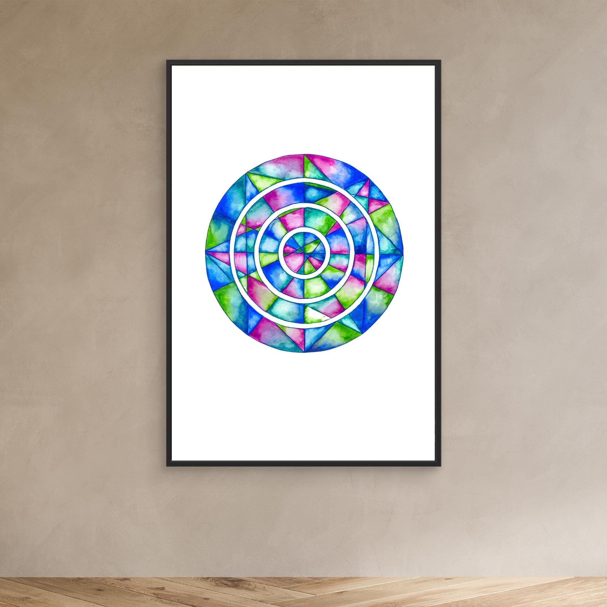 Blue Mirror Mandala