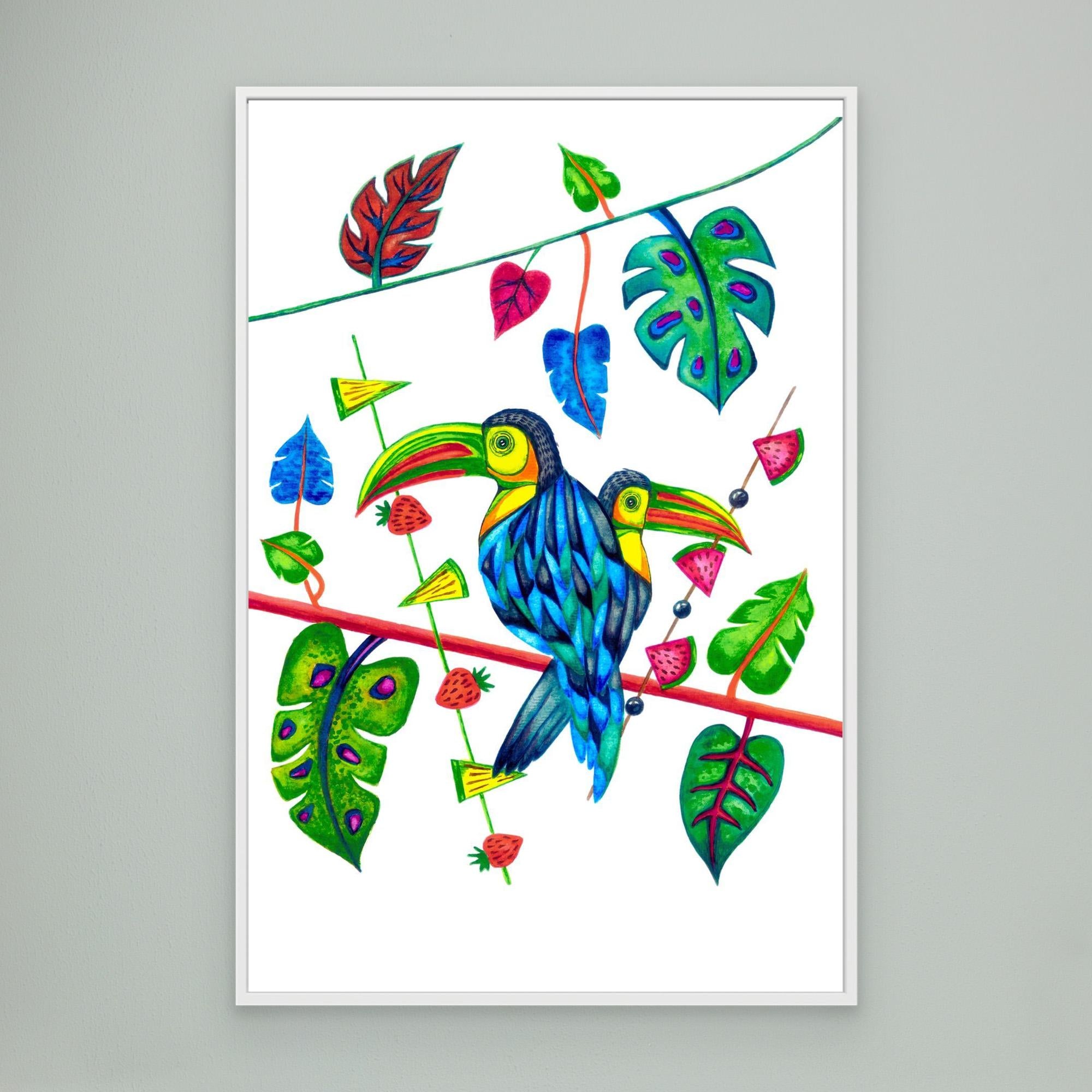 Two Toucans in Spring
