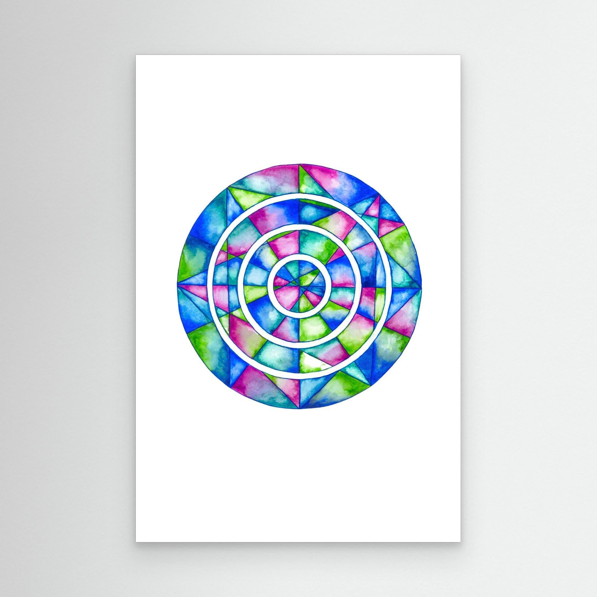 Blue Mirror Mandala