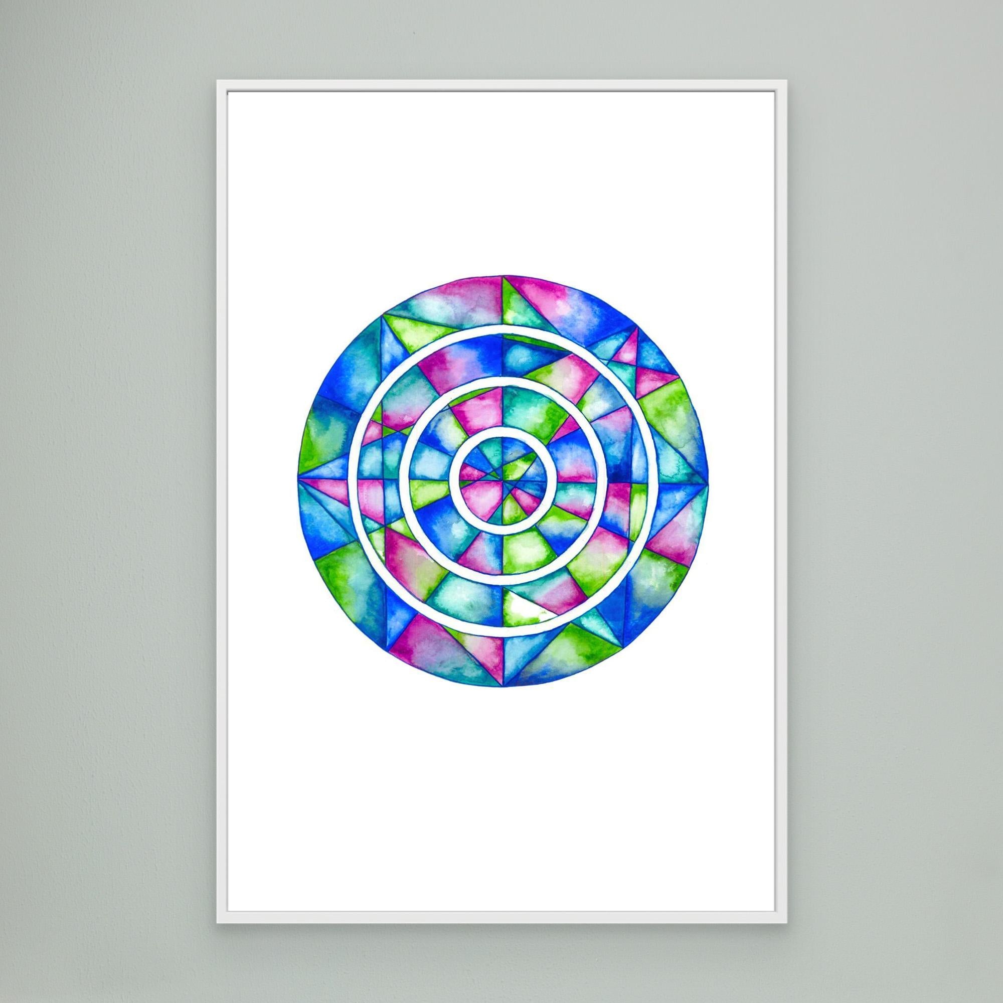 Blue Mirror Mandala