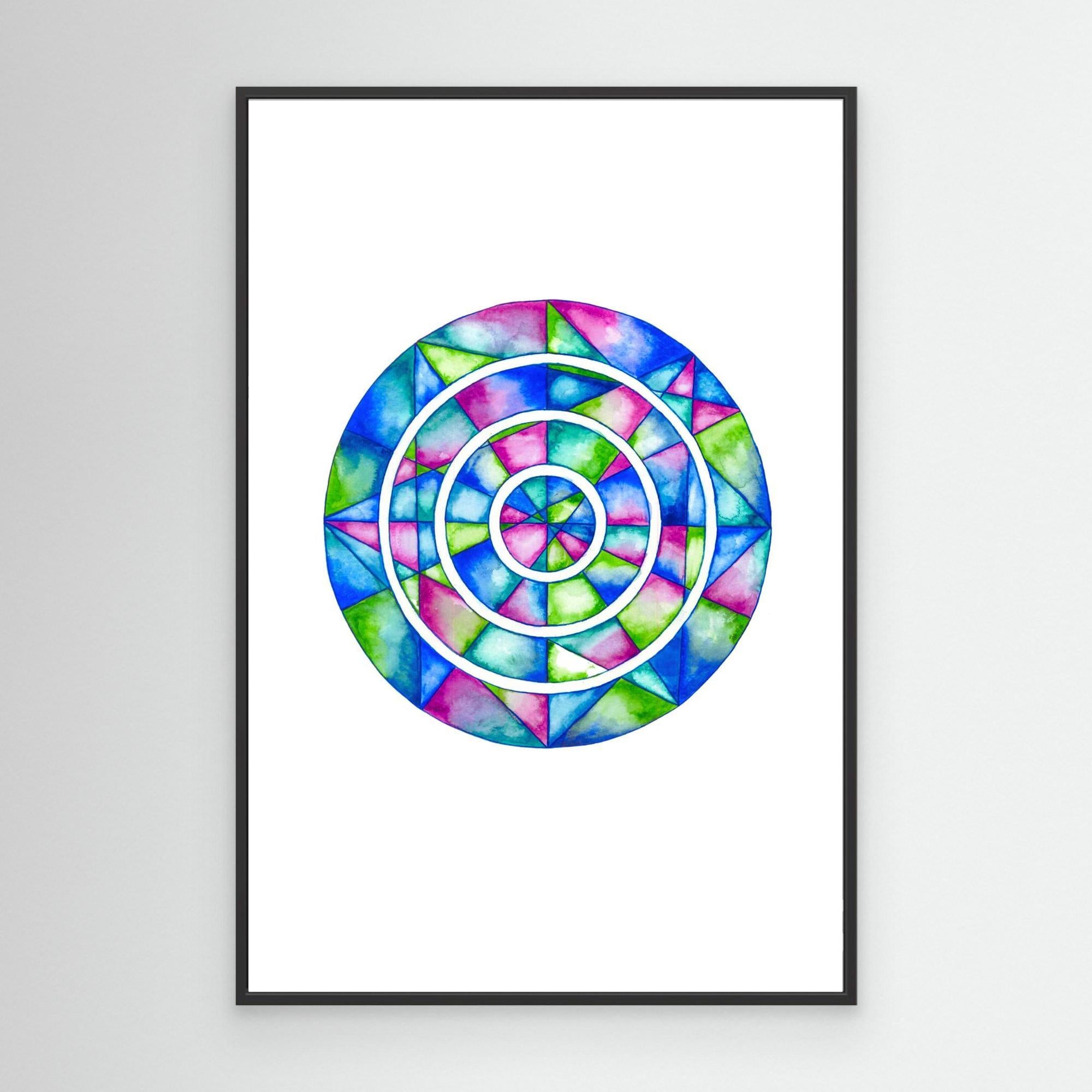 Blue Mirror Mandala